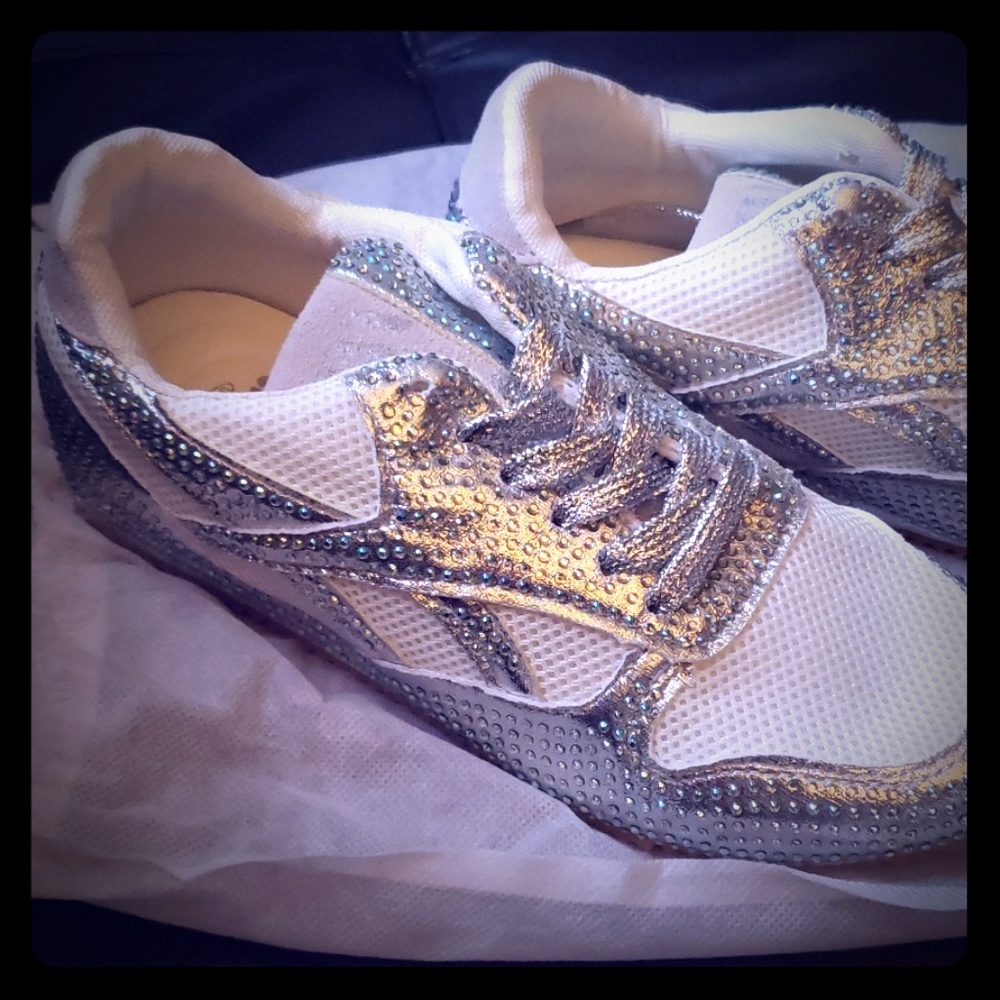 Blinged out Sneakers